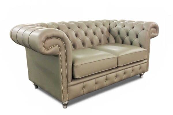 Balmoral 2 Seater in Pullman Crystal with Chrome studding and feet