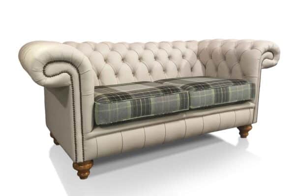 Balmoral 2.5 Seater in Shelly Grove, cushions in Bainbridge Lime