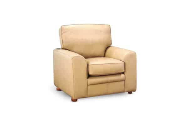 Branco Chair (with optional curved arm)i in Shelly Cream