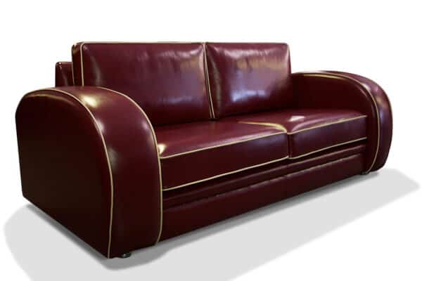 Gatsby 3 Seater in Picasso Chianti with Vele Ivory Piping