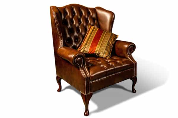 Blenheim Flat Wing Chair in Bentley Chestnut