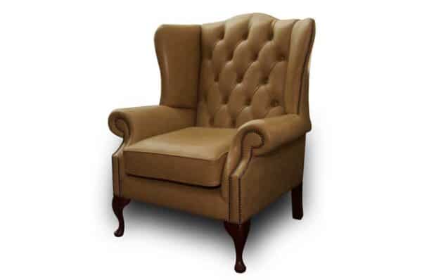Blenheim Flat Wing Chair in Old English Sand