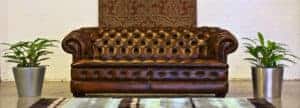 Buttoned Leather Sofa