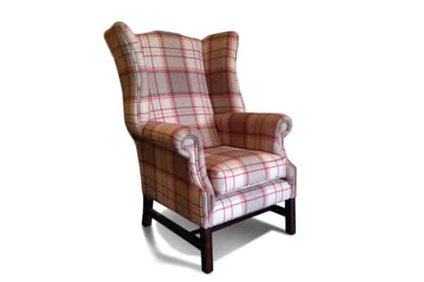 Duke Chair in Bainbridge Red Fabric
