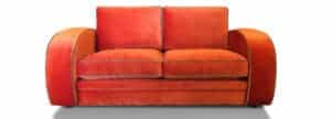 Gatsby 2.5 Seater in Mystere Tangerine with Mystere Moss