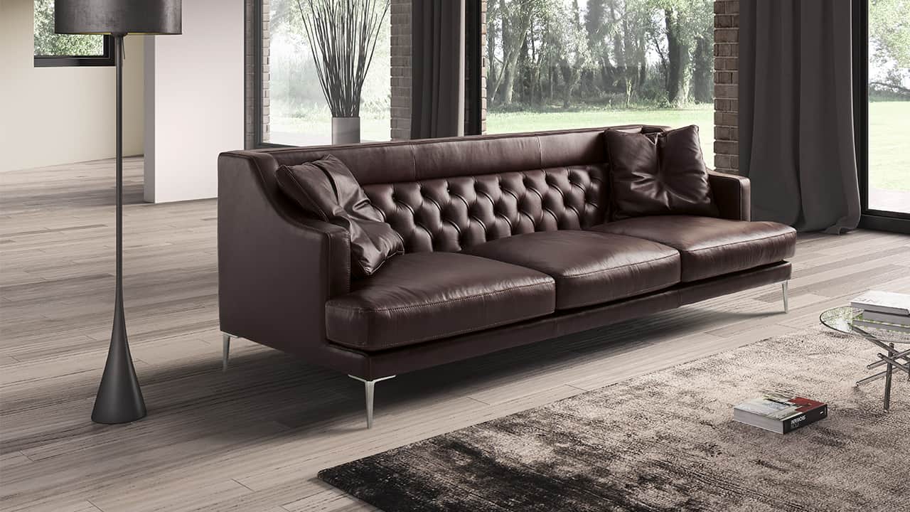 Sofa in lounge setting