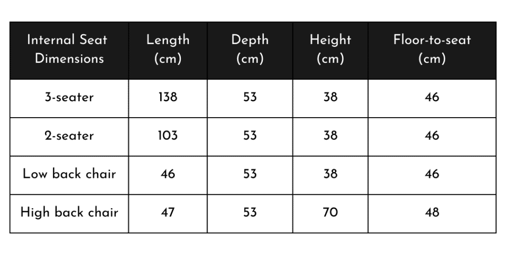 internalseatdimensions