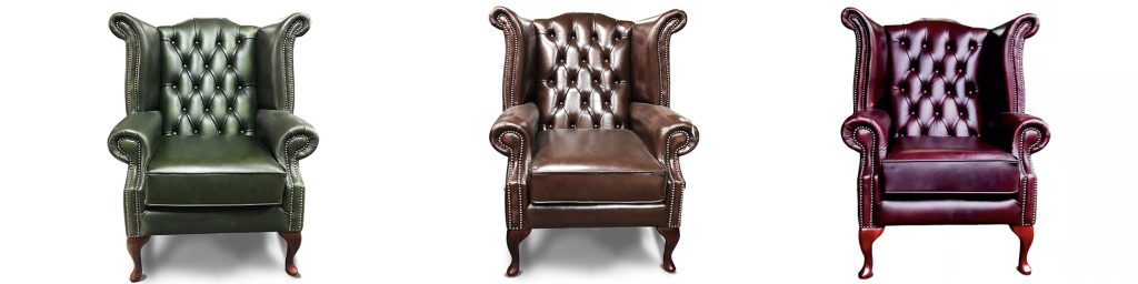 Chesterfield Tudor High Back Chair in 3 Colourways