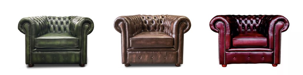 Chesterfield Tudor Low Back Chair in 3 Colourways