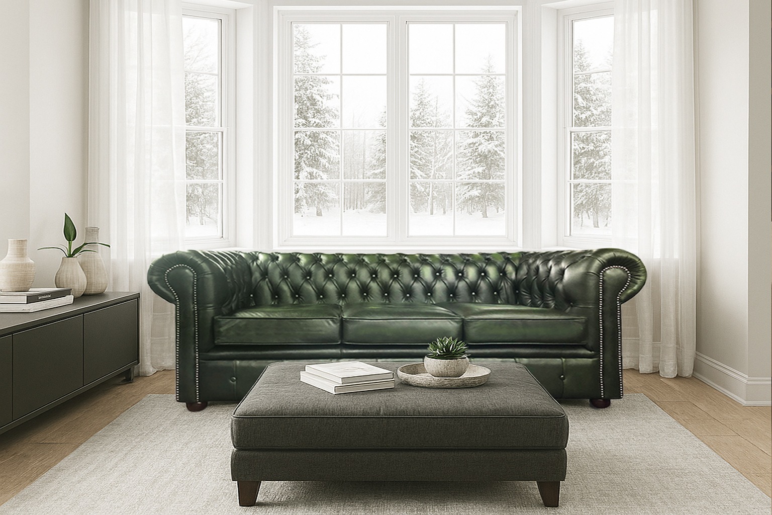 Chesterfield in Antique Green