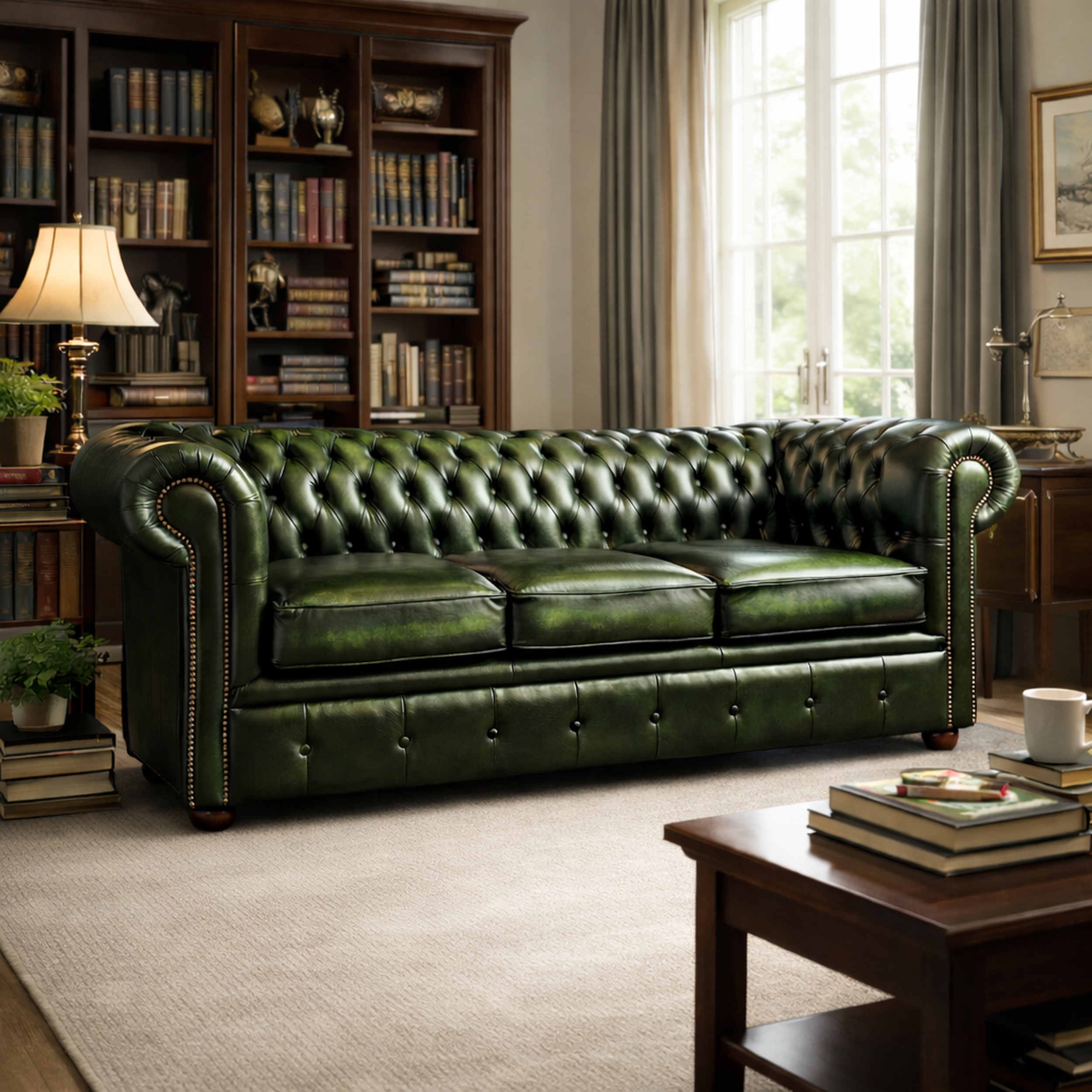 Chesterfield in Antique Green