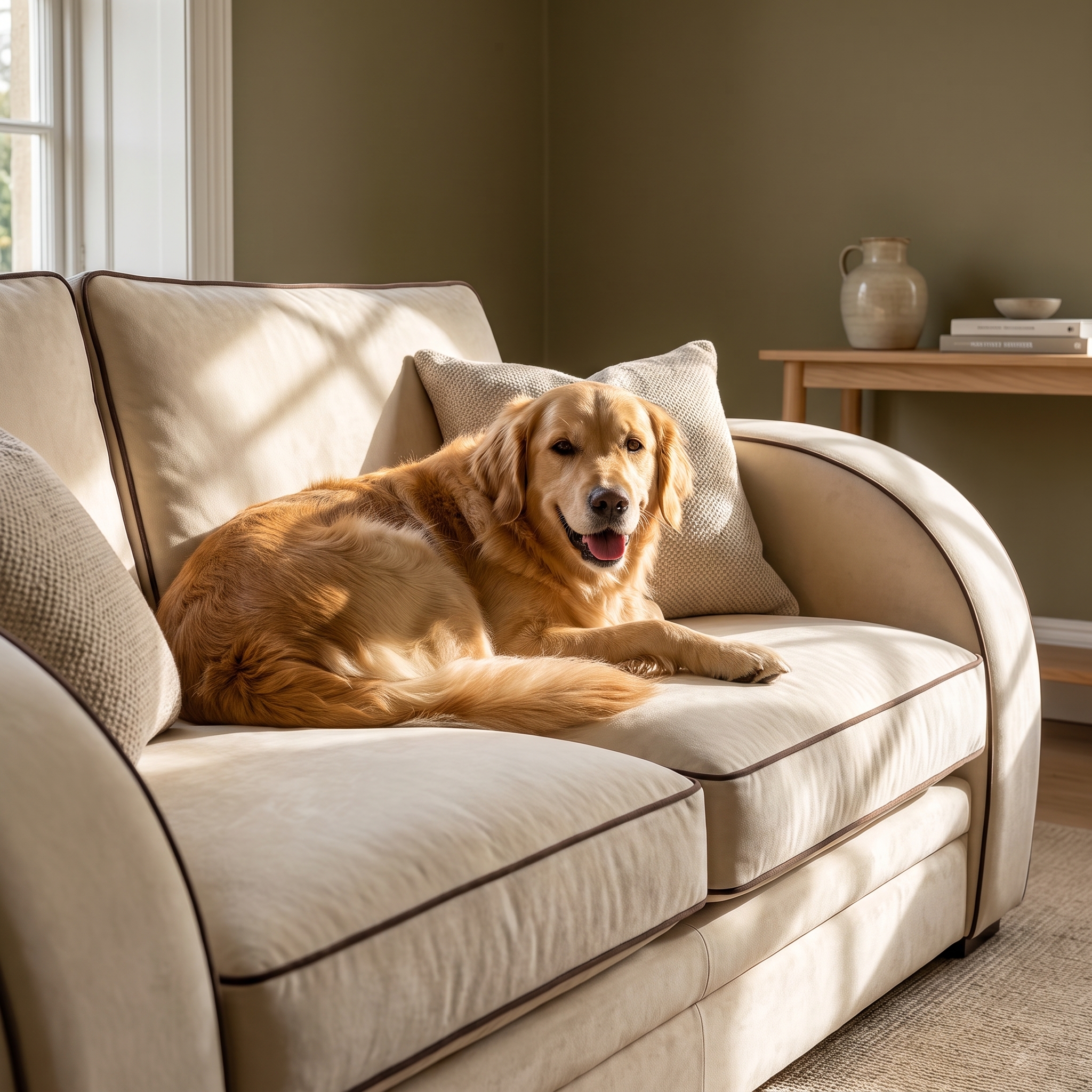 curved sofa