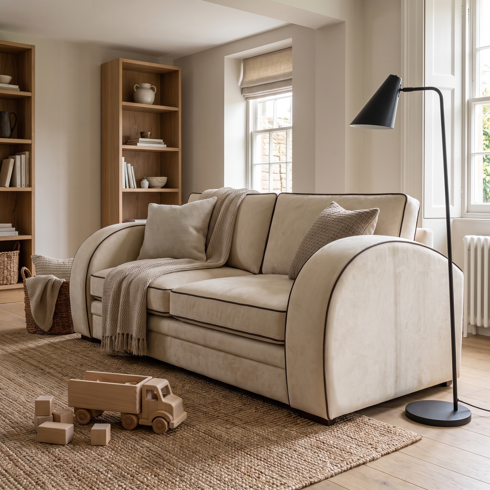 curved sofa