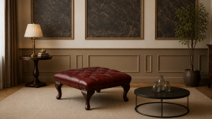 Chesterfield Queen Anne Footstool
