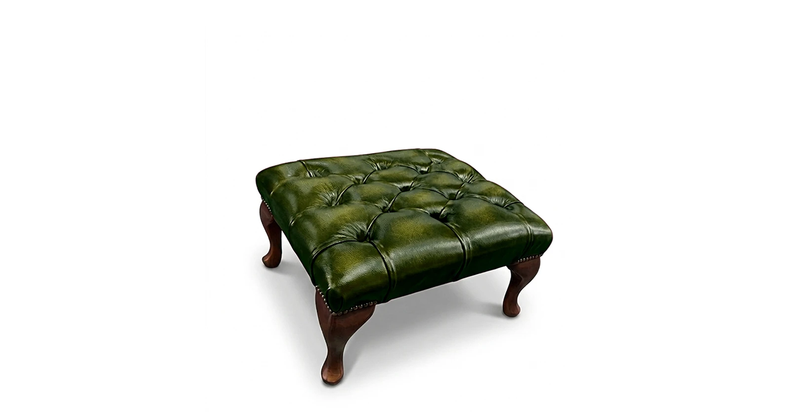 Chesterfield Tudor 3 Seater in Antique Brown Colourway