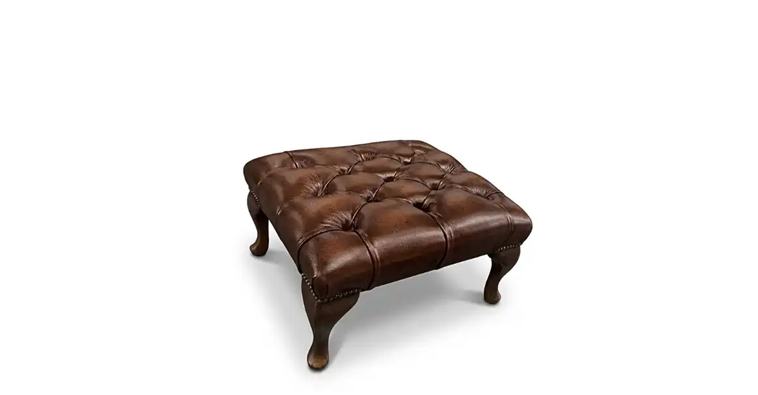 Chesterfield Tudor 3 Seater in Antique Brown Colourway